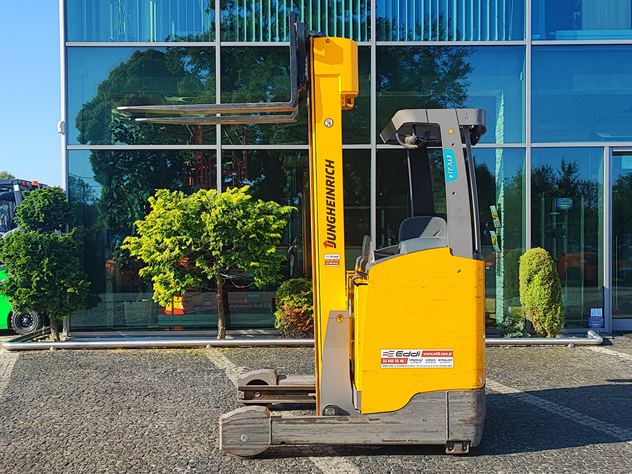Wózek widłowy wysokiego podnoszenia elektryczny reach truck Jungheinrich ETV 214