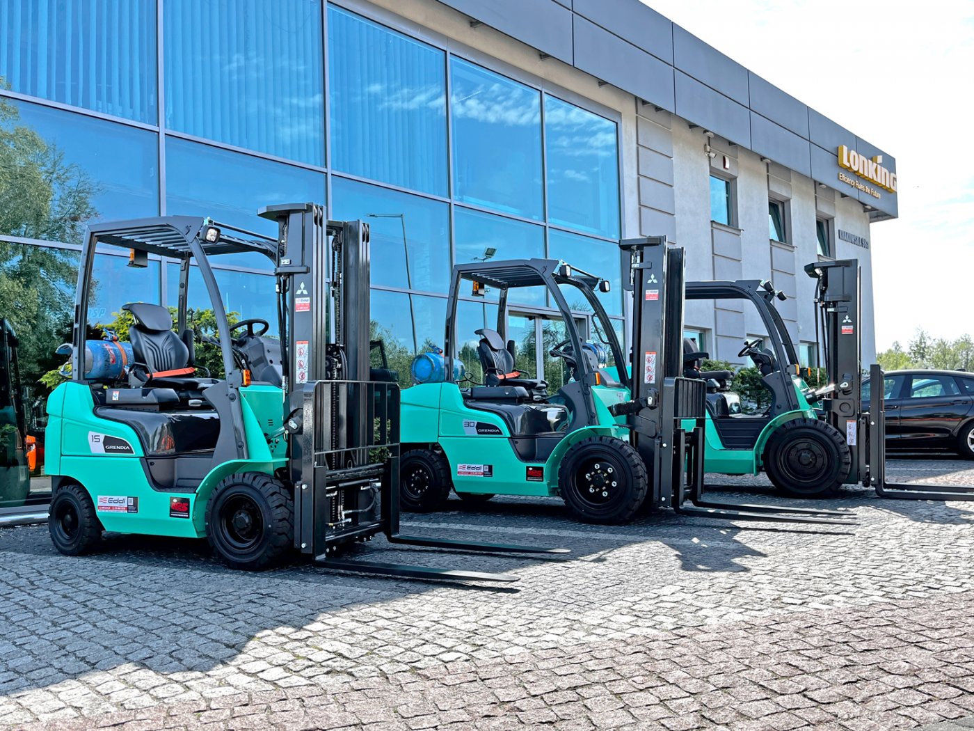 Wózek widłowy Mitsubishi FG30N 3000kg 3,3m Duplex