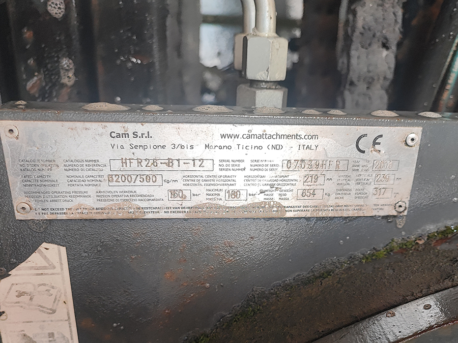 Chwytak widłowy obrotowy 360° CAM HFR26-B1-12