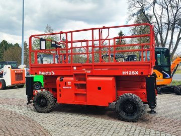 Podest roboczy terenowy zwyżka nożycowa Haulotte H12SX 4WD