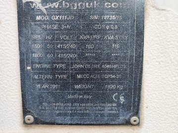 Agregat prądotwórczy Bruno GX111JD ZDEKOMPLETOWANY SILNIK