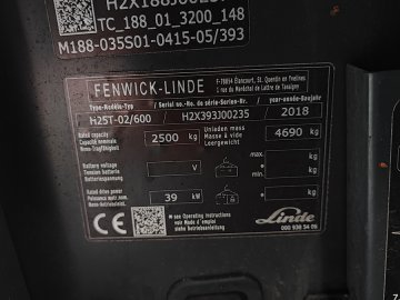 Linde H25T/600