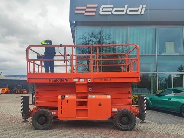 Podest roboczy zwyżka nożycowa terenowa Haulotte H18SX